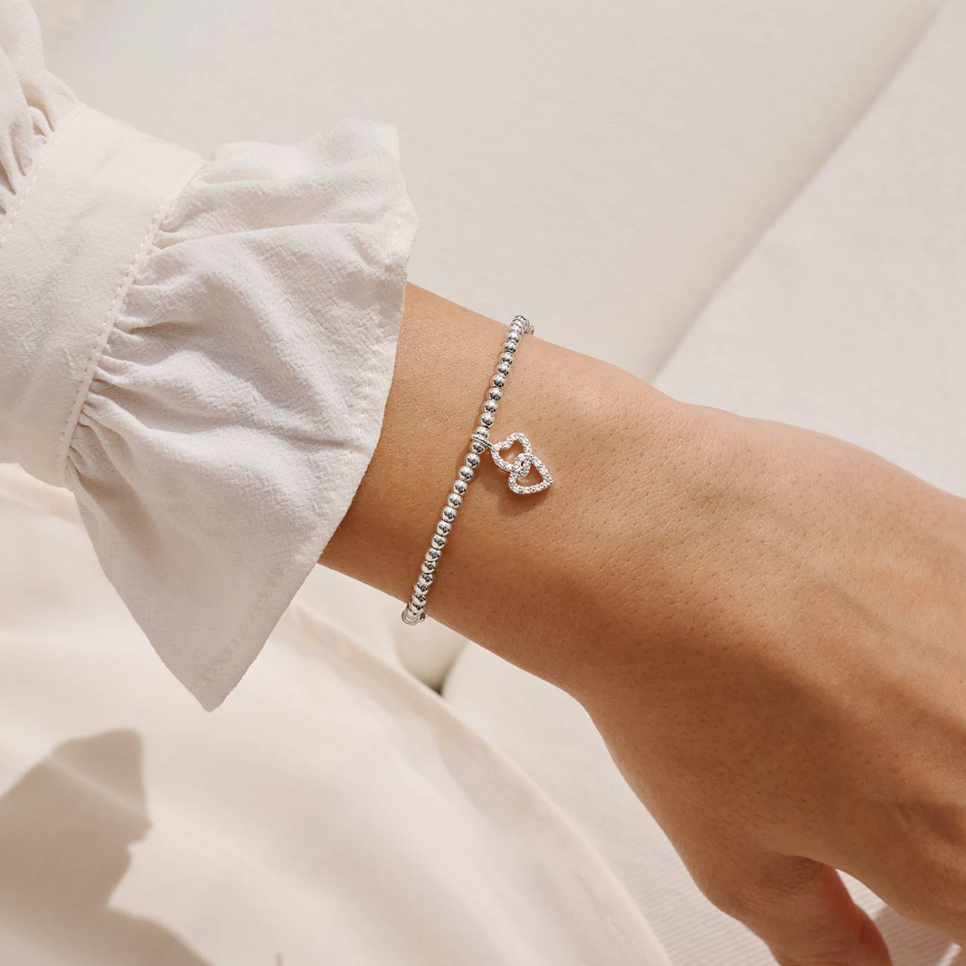 Joma Jewellery Confetti A Little 'Happy Birthday Friend' Bracelet In Silver Plating