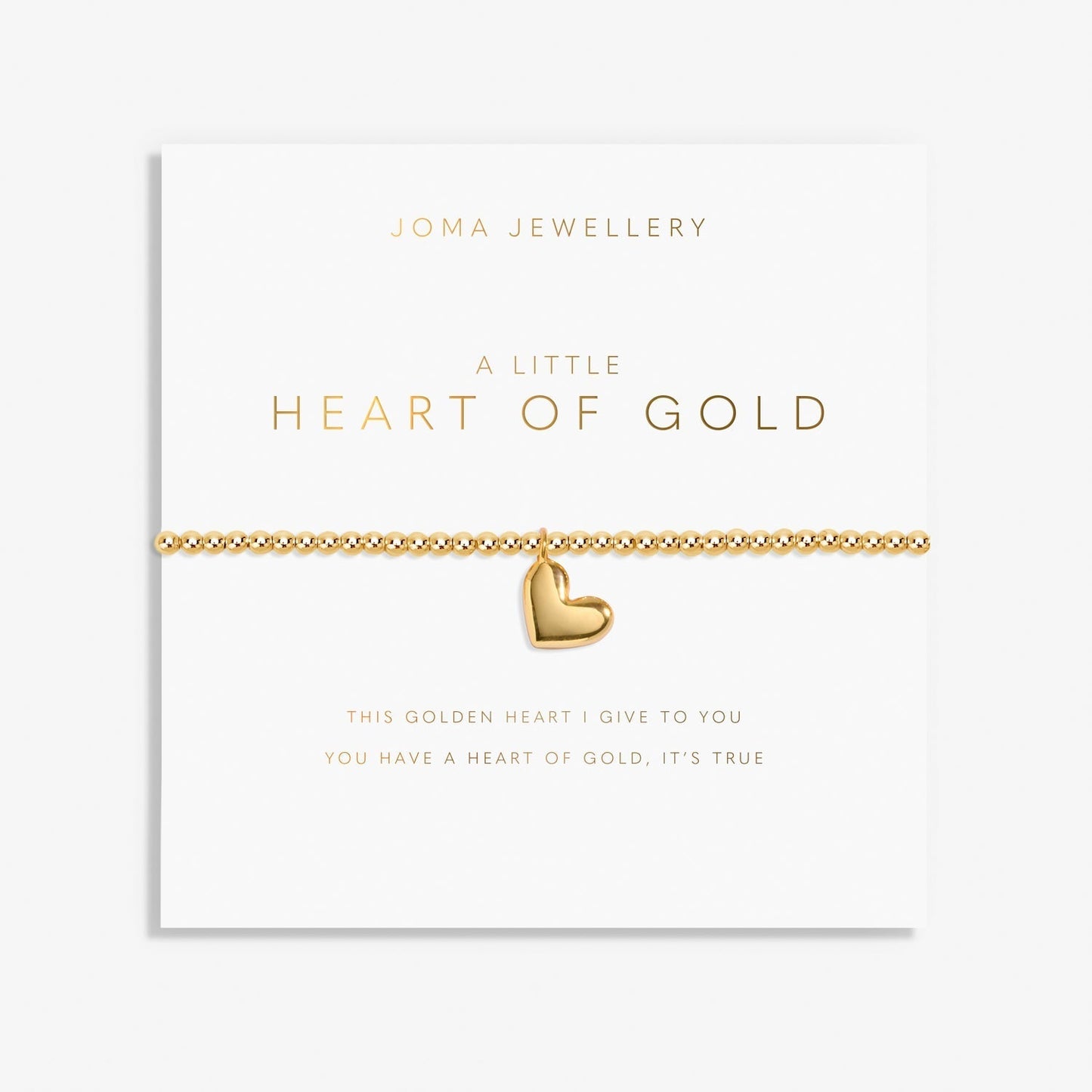 A Little Heart Of Gold - Gold Plated Bracelet