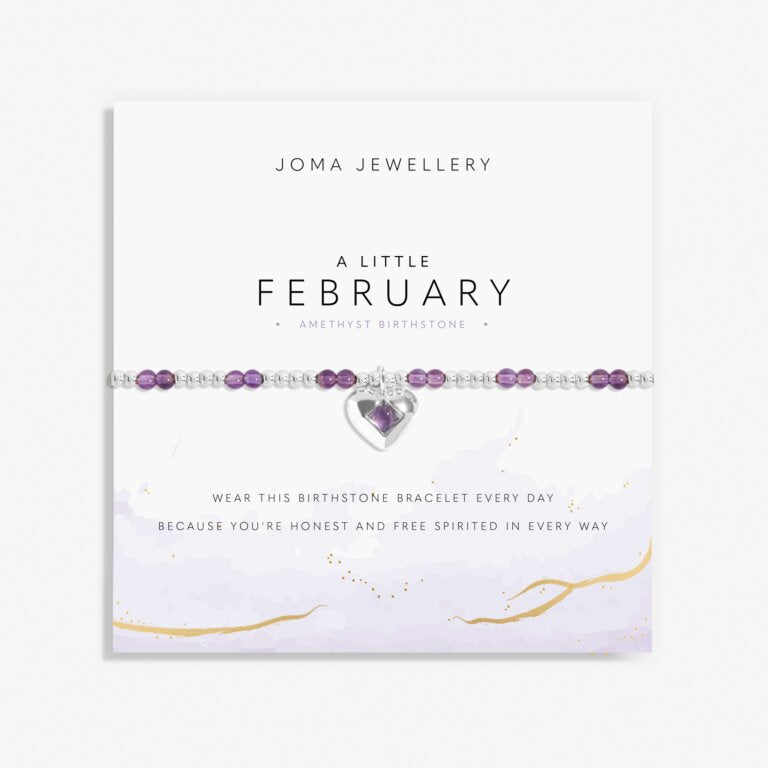 Joma Jewellery Birthstone A Little “February” Bracelet
