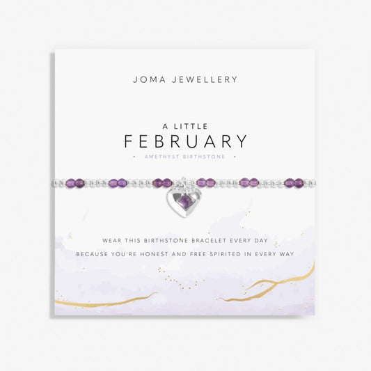 Joma Jewellery Birthstone A Little “February” Bracelet