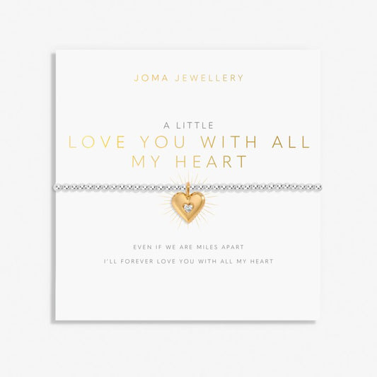Joma Jewellery A Little "Love You With All My Heart” Bracelet
