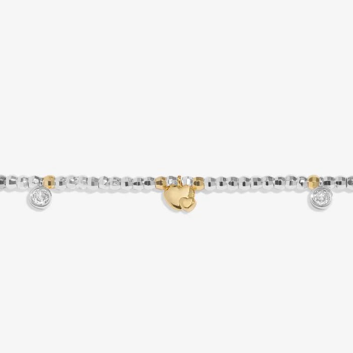 Joma Jewellery Sparkle Confetti A little ‘Mummy To Be’ Silver & Gold Plated Bracelet