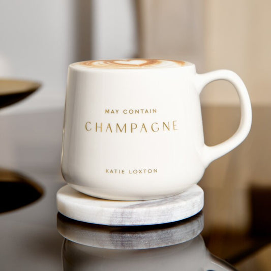 Katie Loxton 'May Contain Champagne' Porcelain Mug