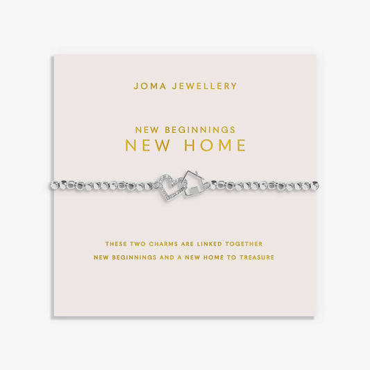 Joma Jewellery Forever Yours 'New Beginnings, New Home' Bracelet In Silver Platin