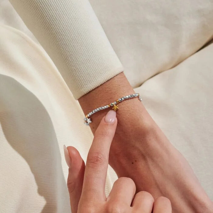 Joma Jewellery Sparkle Confetti A little ‘Congratulations’ Silver & Gold Plated Bracelet