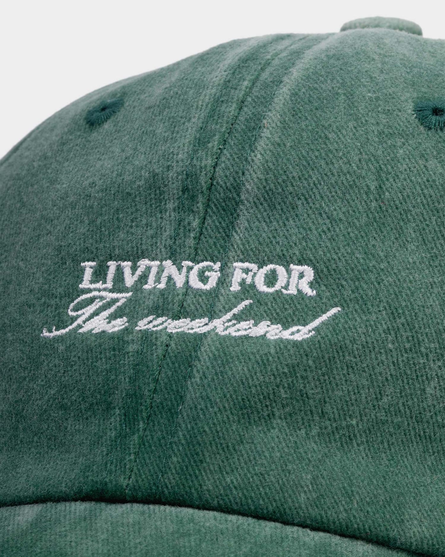 Katie Loxton Embroidered Cotton Cap - Living for the Weekend