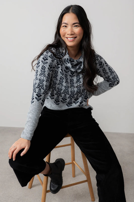 Lily & Me Relaxed Everyday Jumper Folk Fairisle