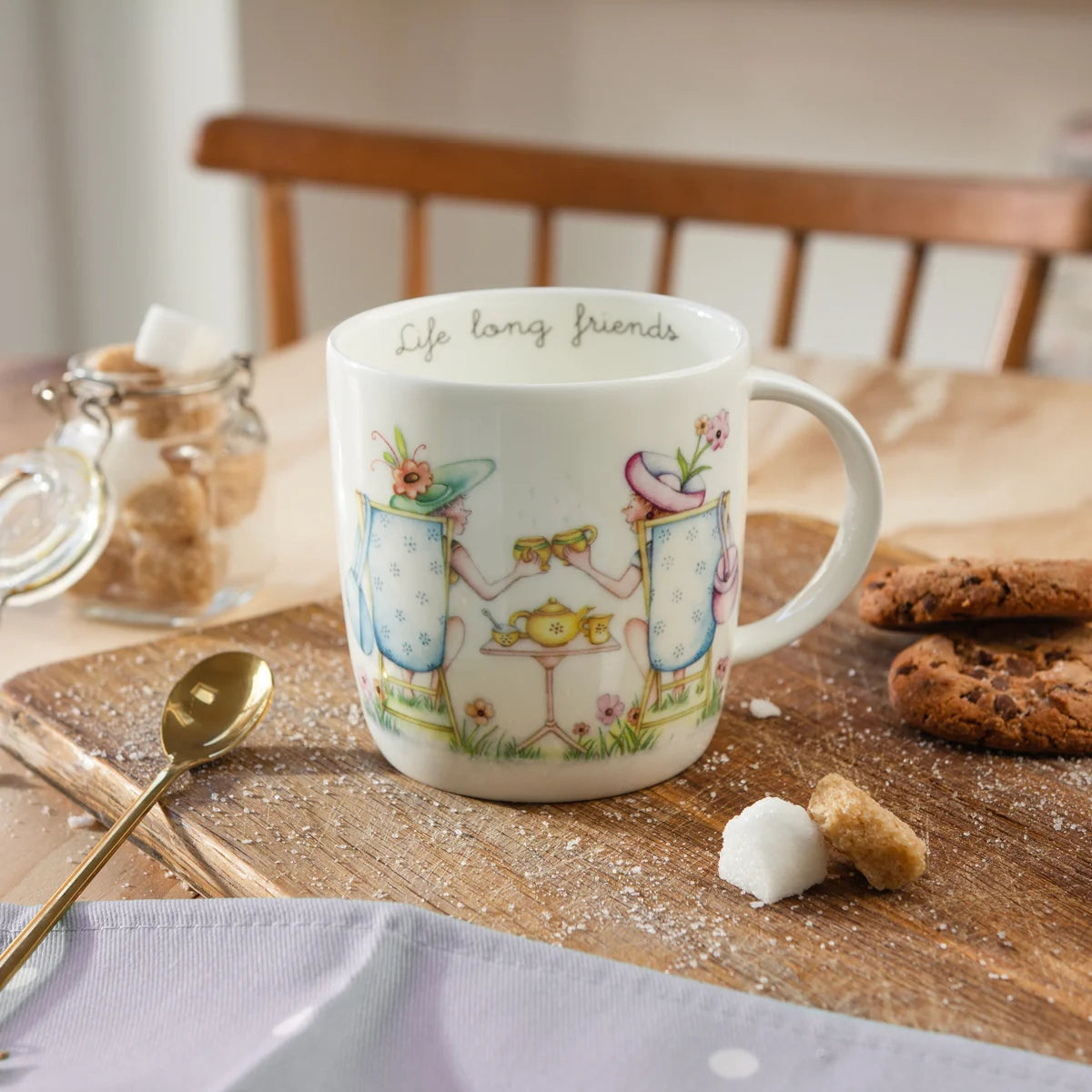 Berni Parker  Fine China Mug Life Long Friends