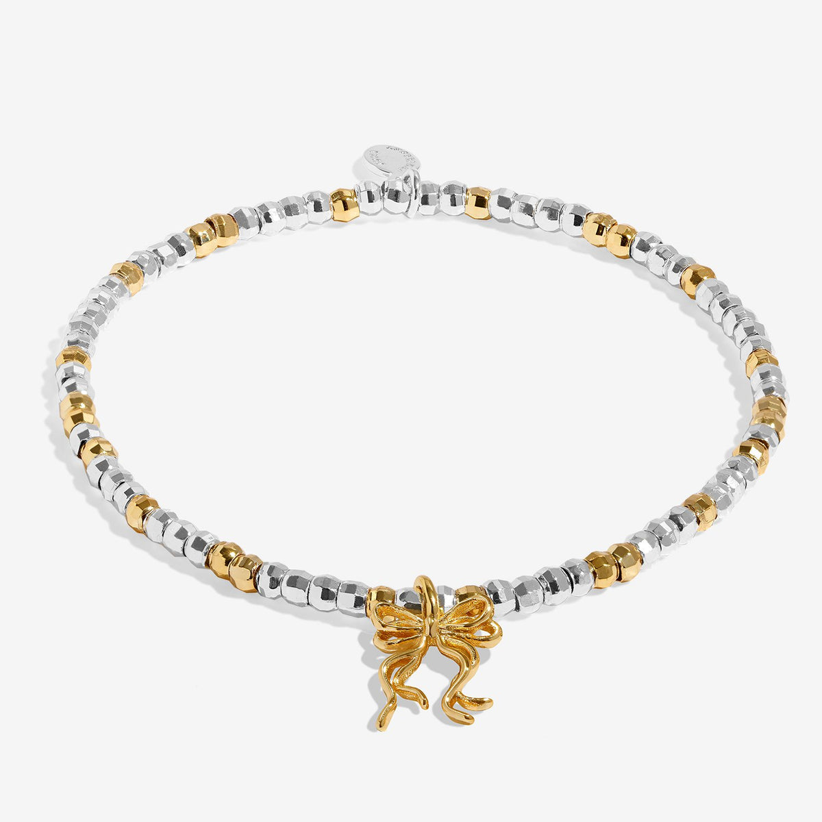Joma Christmas Little Stories 'Happy Friendsmas' Bracelet In Silver and Gold Plating