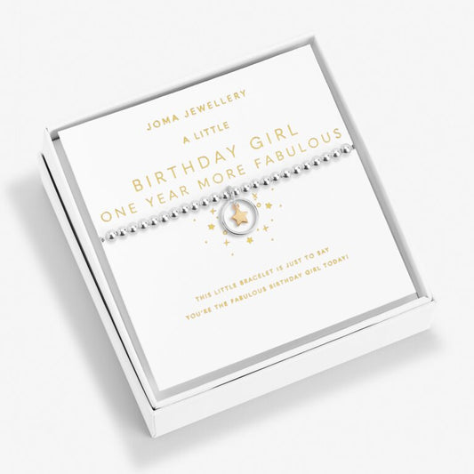 Joma Jewellery Birthday Girl 'One Year More Fabulous' Bracelet