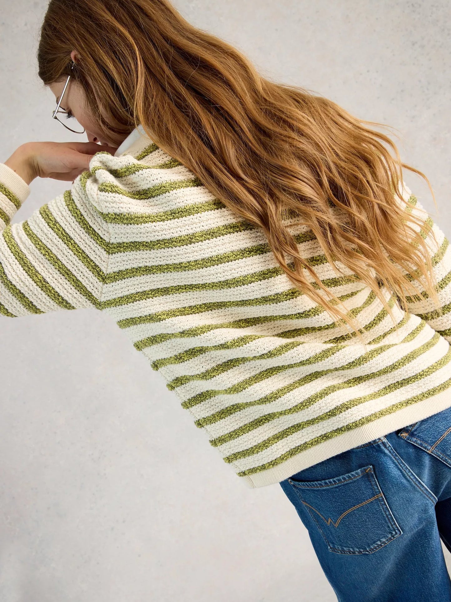 White Stuff Belle Stripe Cardi