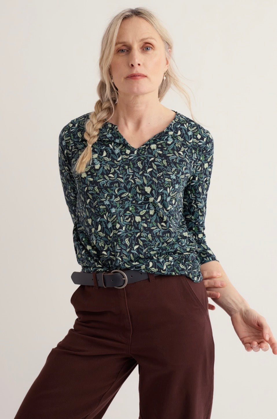 Seasalt 3/4 Kellow Top