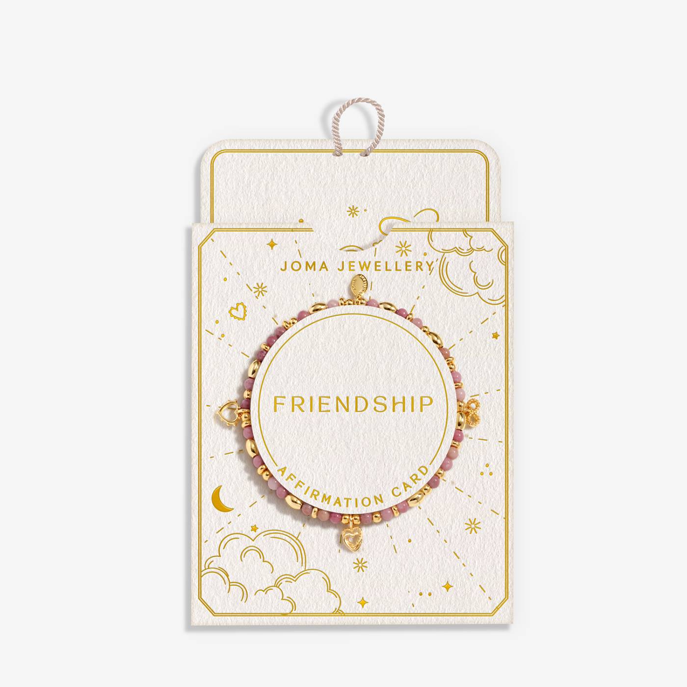 Joma Jewellery Affirmation Card ‘Friendship’ Bracelet