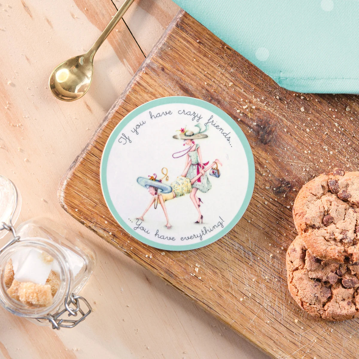 Berni Parker Coaster Crazy Friends