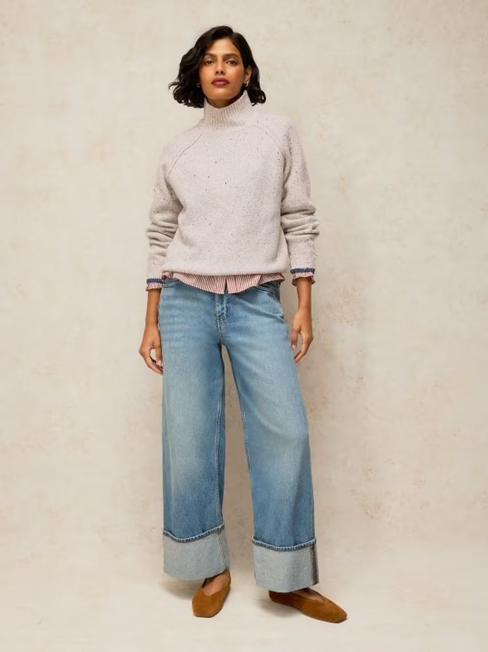 White Stuff Talia Nep High Neck Jumper