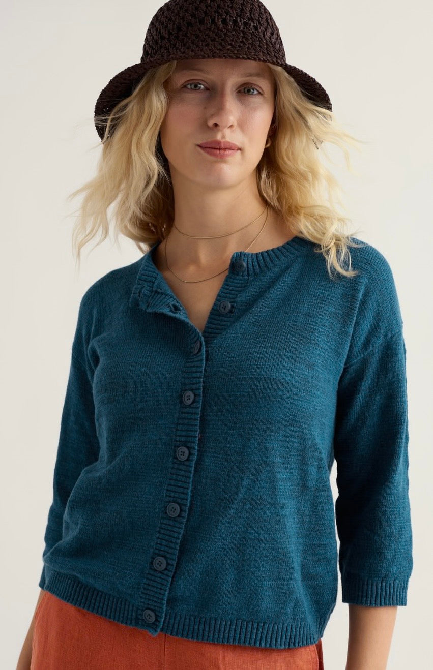 Seasalt Pentire Steps Linen and Organic Cotton Cardigan