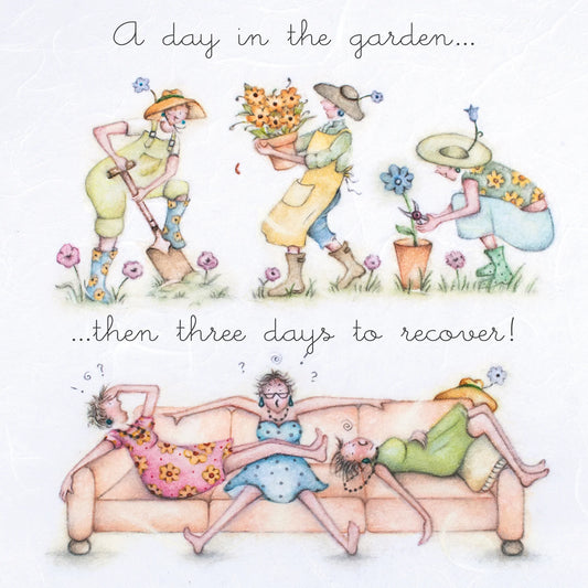 Berni Parker A day in the garden Card