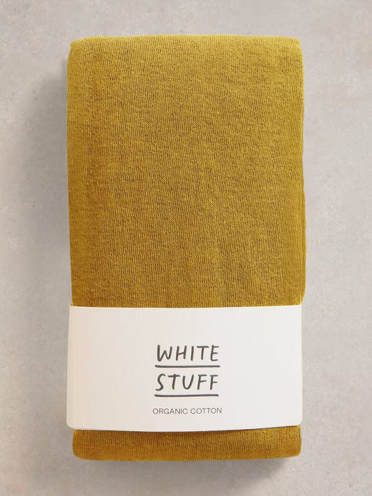 White Stuff Patty Plain Versatile Cotton Tights