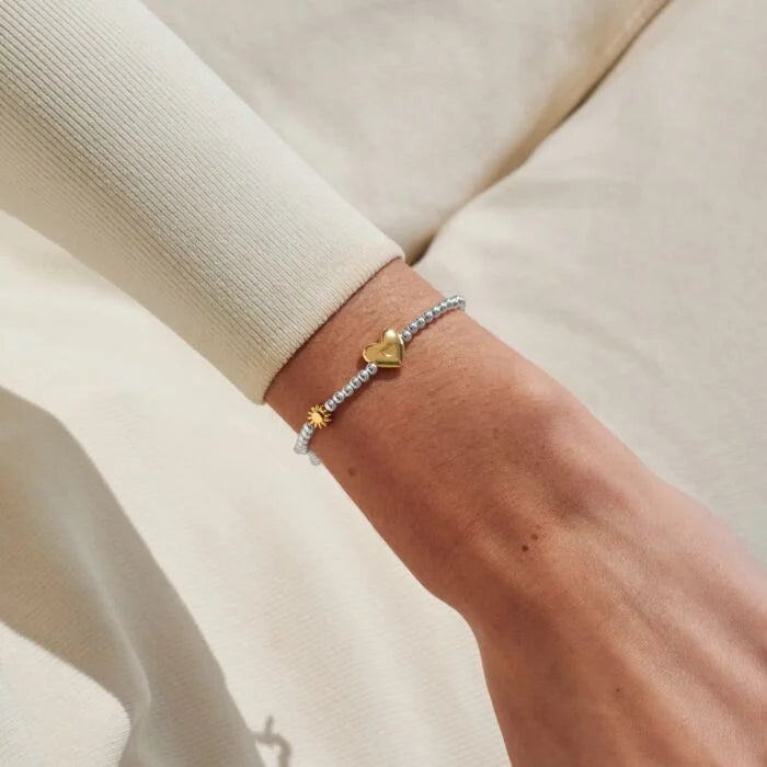 Joma Jewellery Birth Month A Little 'June' Bracelet in Silver and Gold Plating