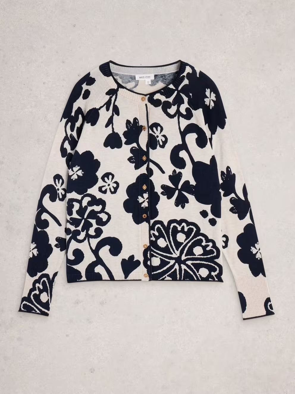 White Stuff Lulu Print Cardigan