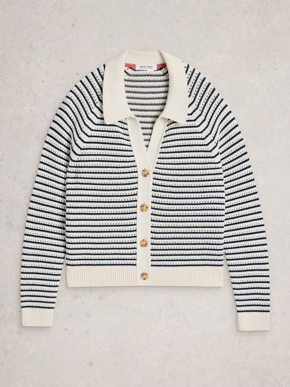 White Stuff Chaterly Stripe Cardi