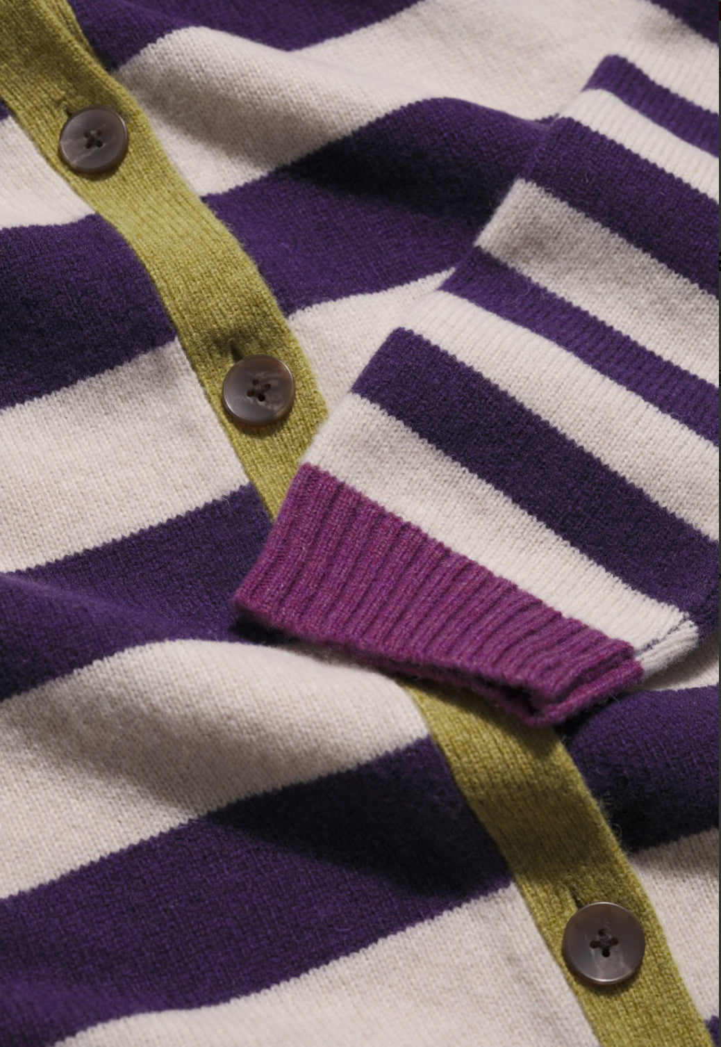 Seasalt Pinwell Striped Cardigan Made With Lambswool