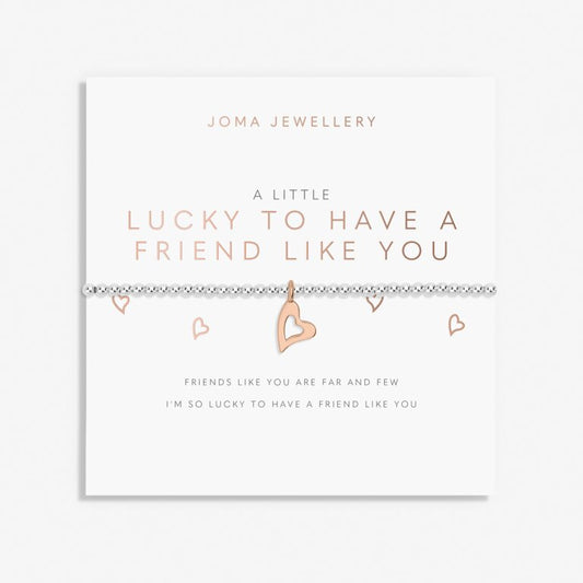 Joma Jewellery "A Little Lucky To Have A Friend Like You" Bracelet