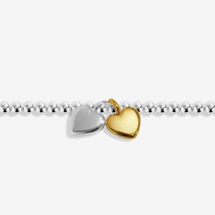 Joma Jewellery Anklet Double Heart