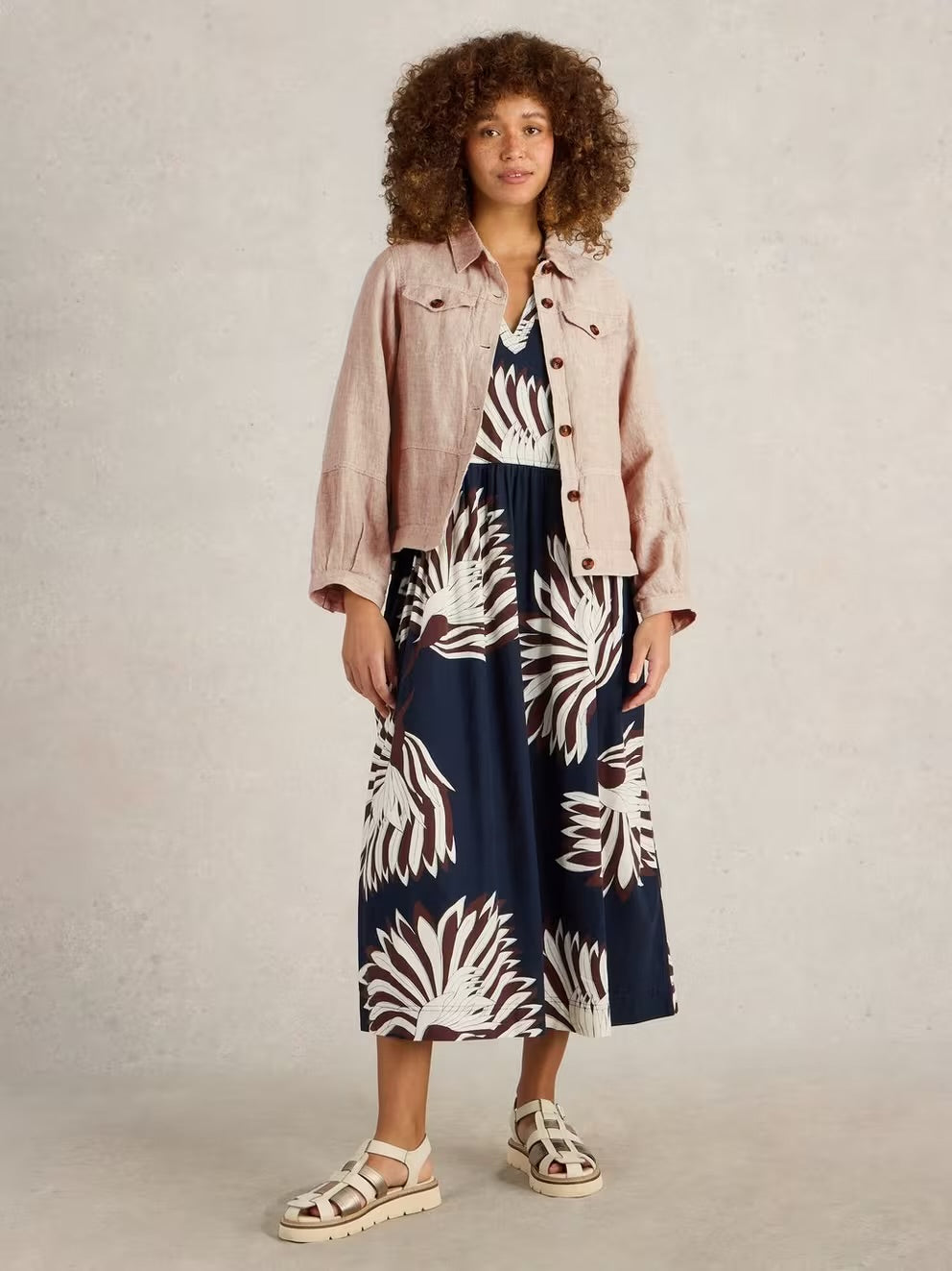 White Stuff Camille Linen Jacket