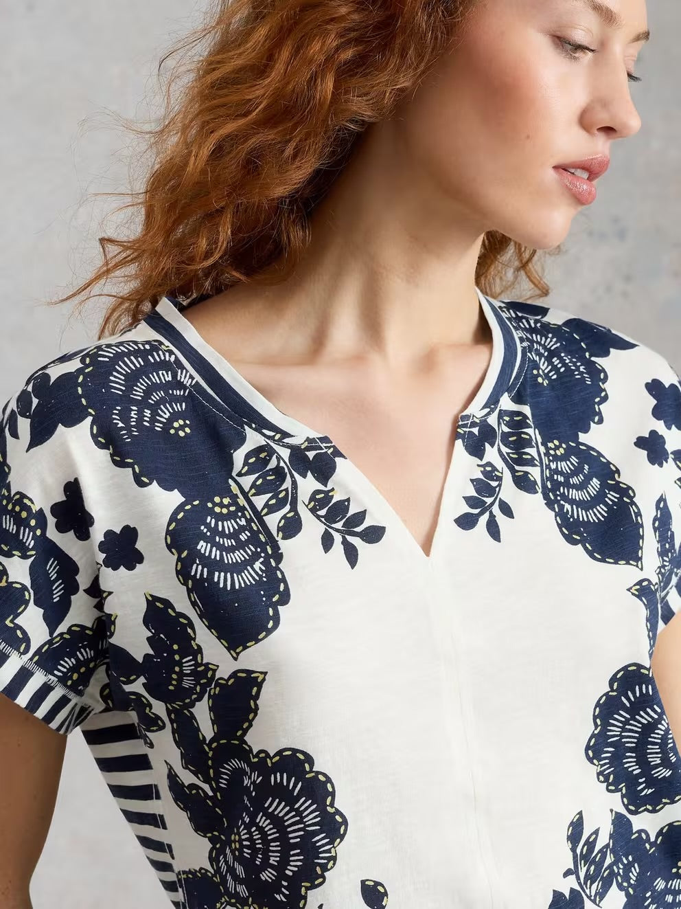 White Stuff Nelly Notch Neck Tee