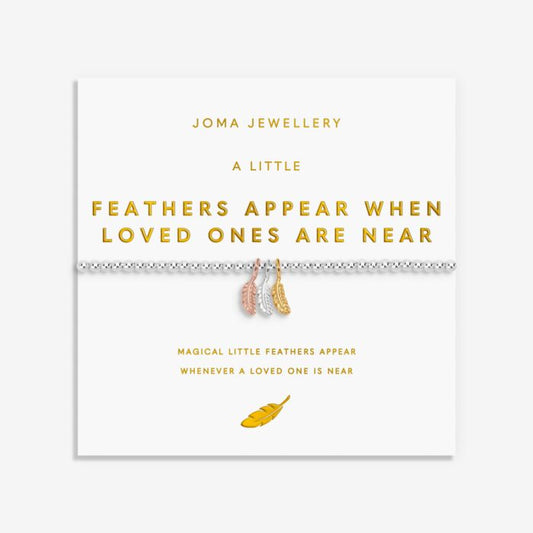 Joma Jewellery A Little Charmed Moments ‘Feathers Appear When Lived Ones Are Near’ Bracelet