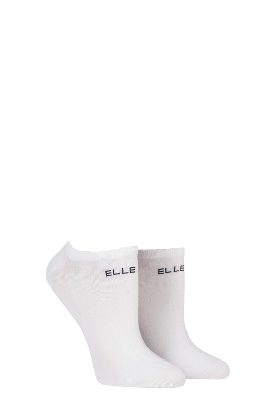 Elle Bamboo No-Show Socks 2 Pair