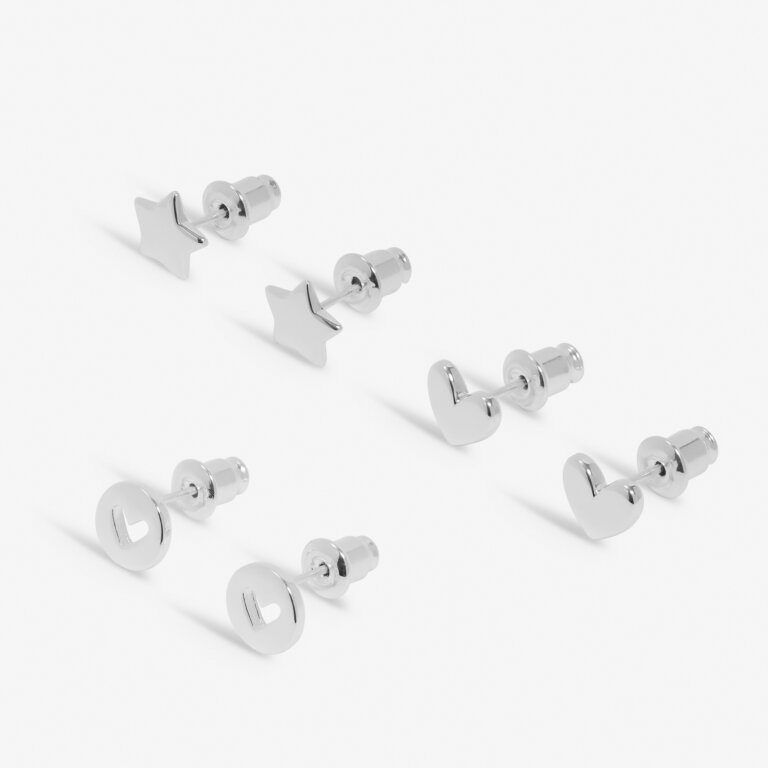 Joma Jewellery Life's A Charm Silver plated "Birthday" Earrings