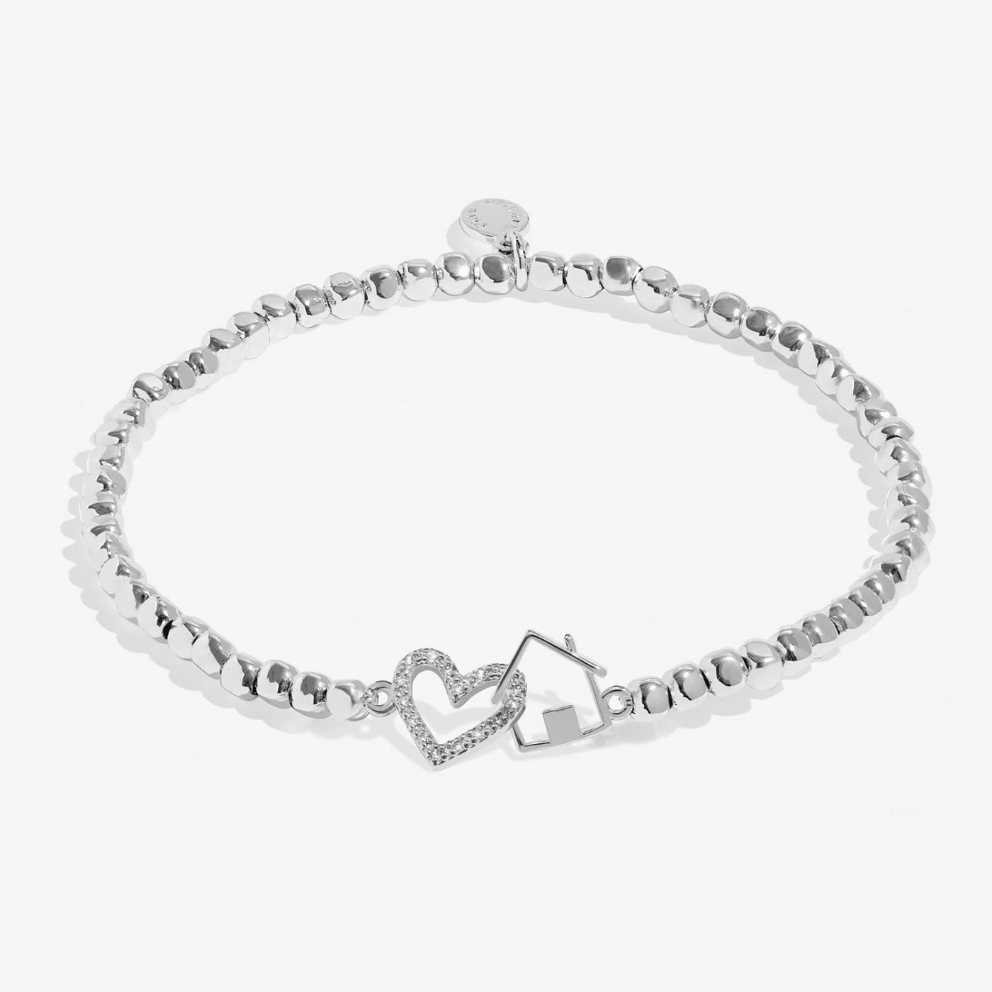 Joma Jewellery Forever Yours 'New Beginnings, New Home' Bracelet In Silver Platin