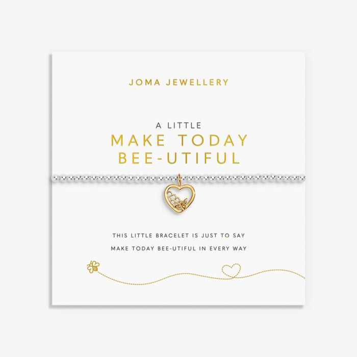 Joma Jewellery A little ‘Make Today Bee-utiful’ Silver Plated Bracelet