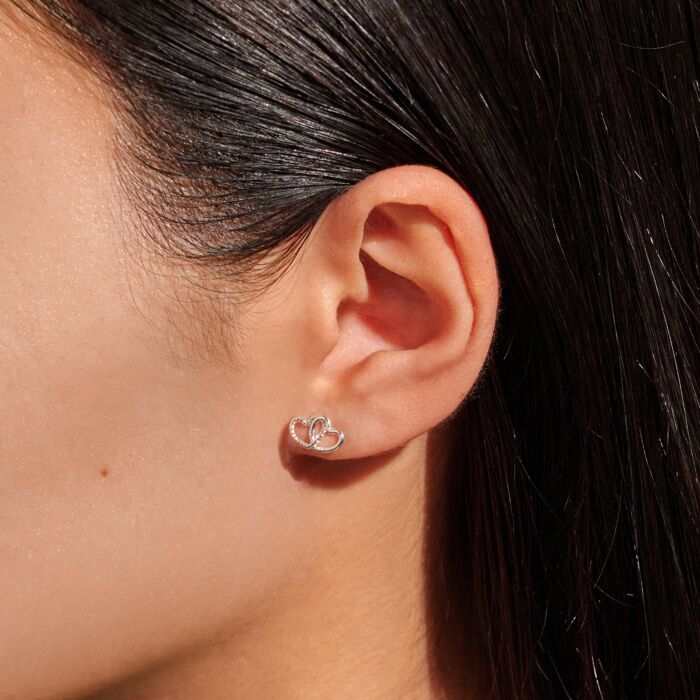 Joma Jewellery Moments To Shine ‘Friendship’ Silver Stud Earrings