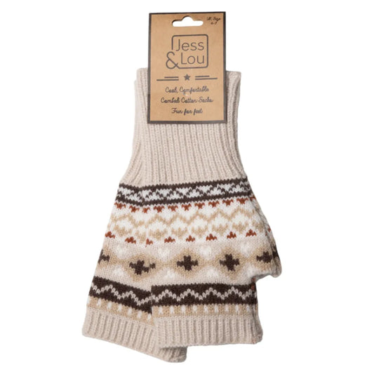Jess & Lou Nordic Fingerless Gloves