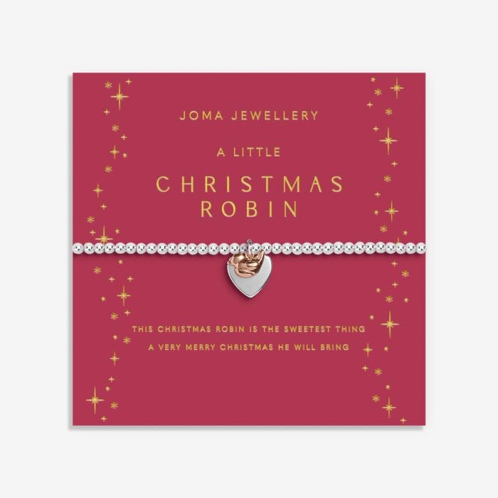Joma Jewellery A Little Christmas Robin Bracelet