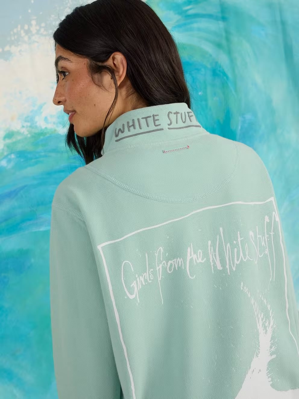 White Stuff Rewind ‘85 Half Zip Sweat