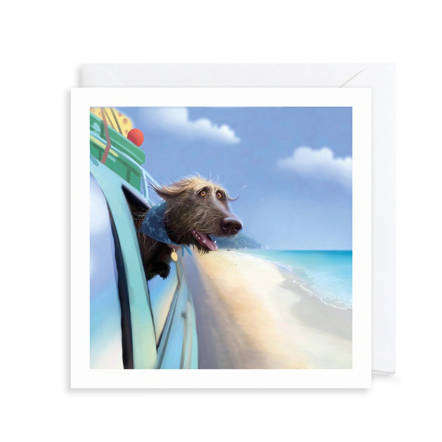Toby the Dog Card Beach Time