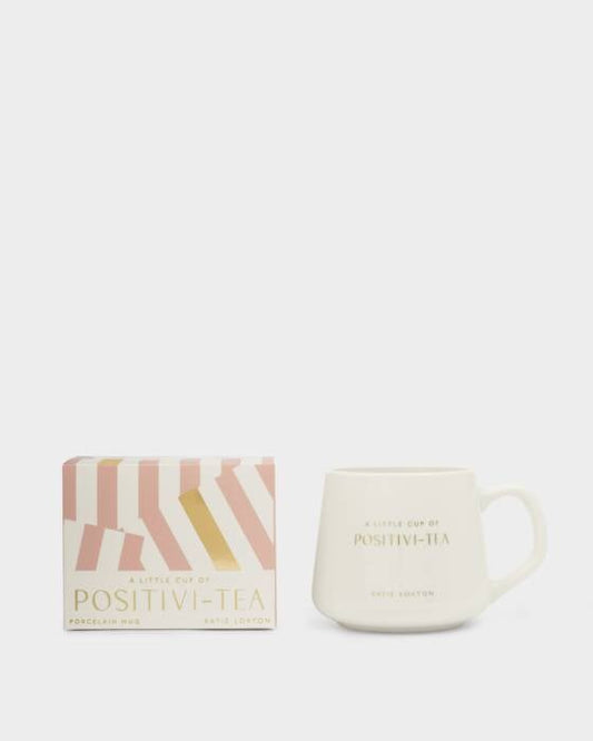 Katie Loxton Porcelain Mug- Little Cup Of Positivity