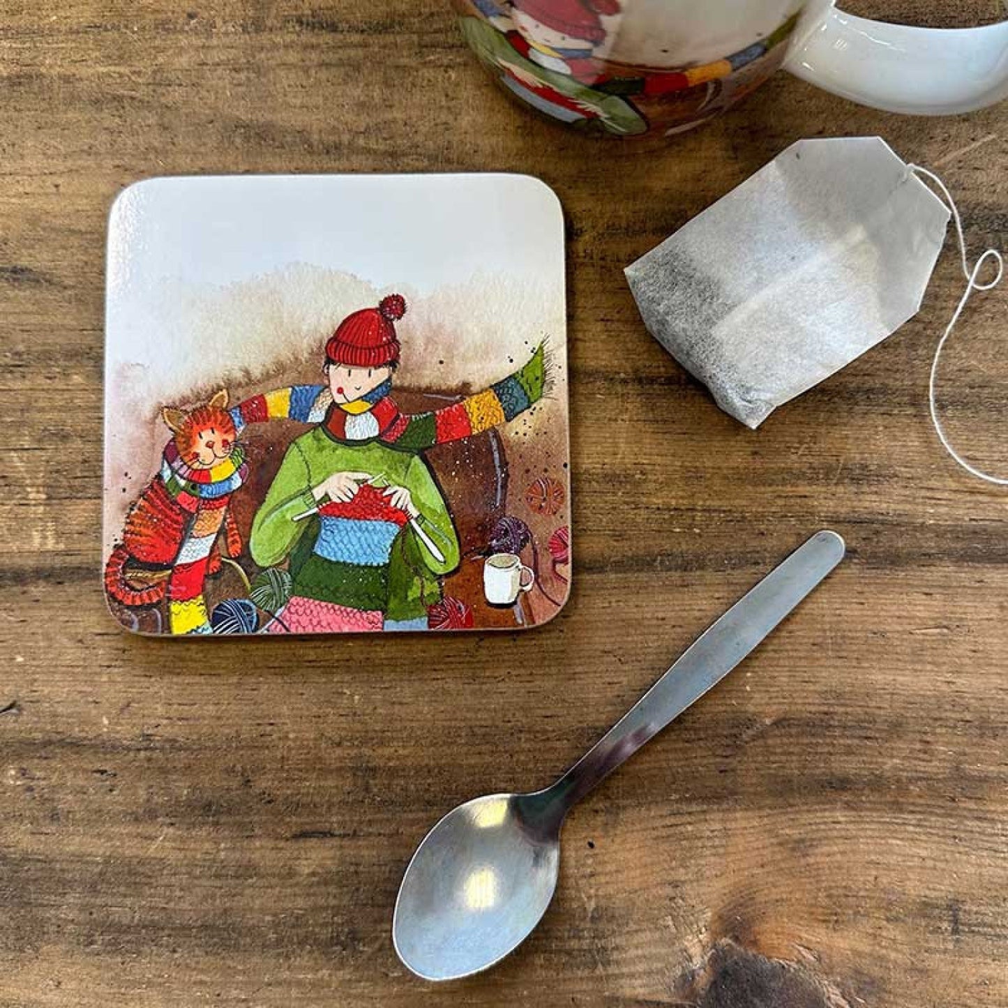Alex Clark Knitting Coaster