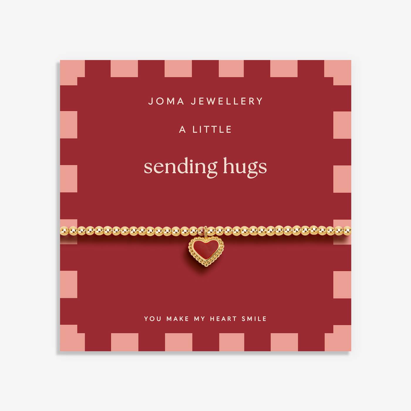 Joma Jewellery Autumn's Calling A Little 'Sending Hugs' Bracelet In Gold Plating