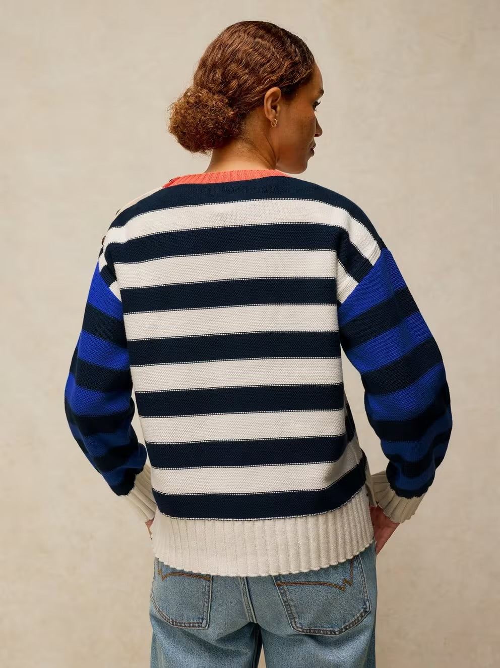 White Stuff Bea Button Cotton Jumper