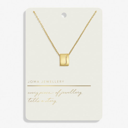 Joma Jewellery Style Stories Pavé Tag Necklace