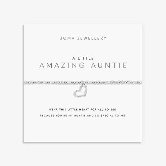 Joma Jewellery A Little 'Amazing Auntie' Bracelet in Silver Plating