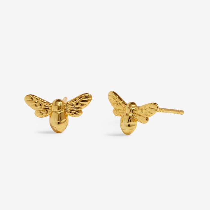 Joma Jewellery Moments To Shine ‘Bee Happy’ Gold Stud Earrings