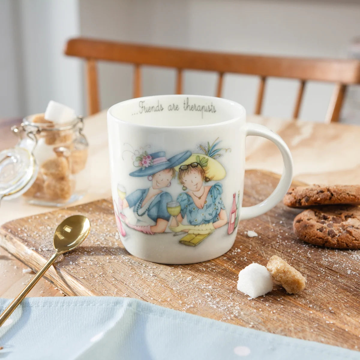 Berni Parker  Fine China Mug Life Friends are therapists