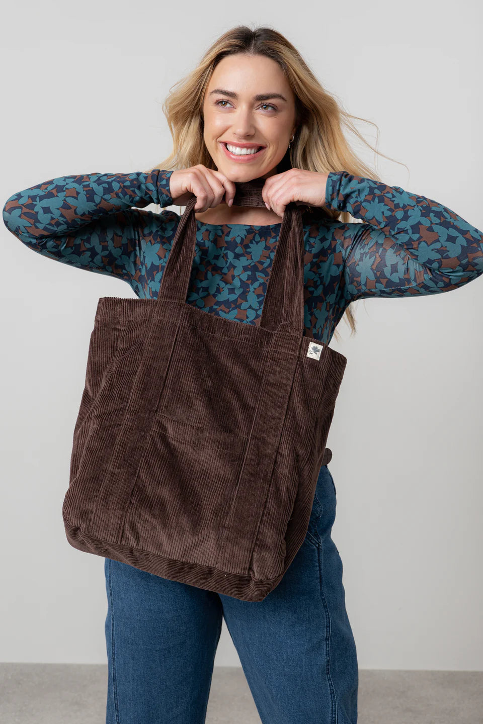 Lily & Me Jumbo Cord Tote Bag