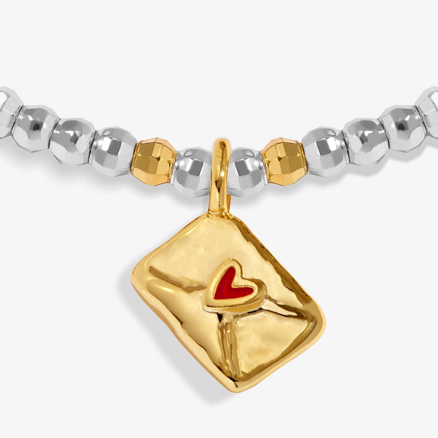 Joma Jewellery Little Stories 'Sending Love Your Way' Bracelet In Silver and Gold Plating